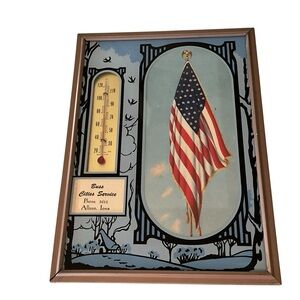 1953 Advertising Wall Calendar Thermometer Cities Service Patriotic Americana